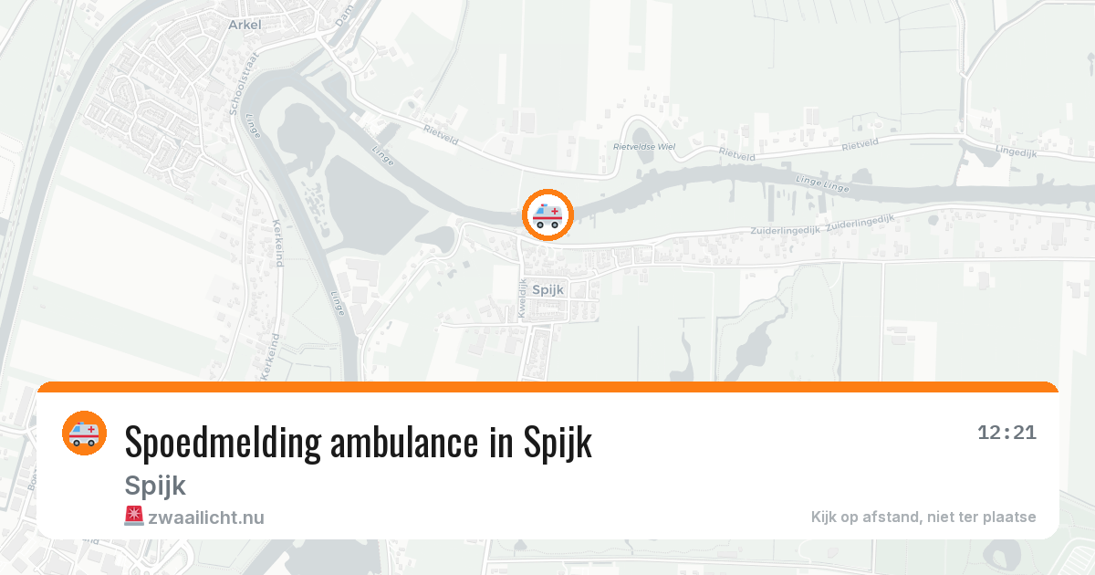 Spoedmelding ambulance in Spijk — 30 mrt 2026