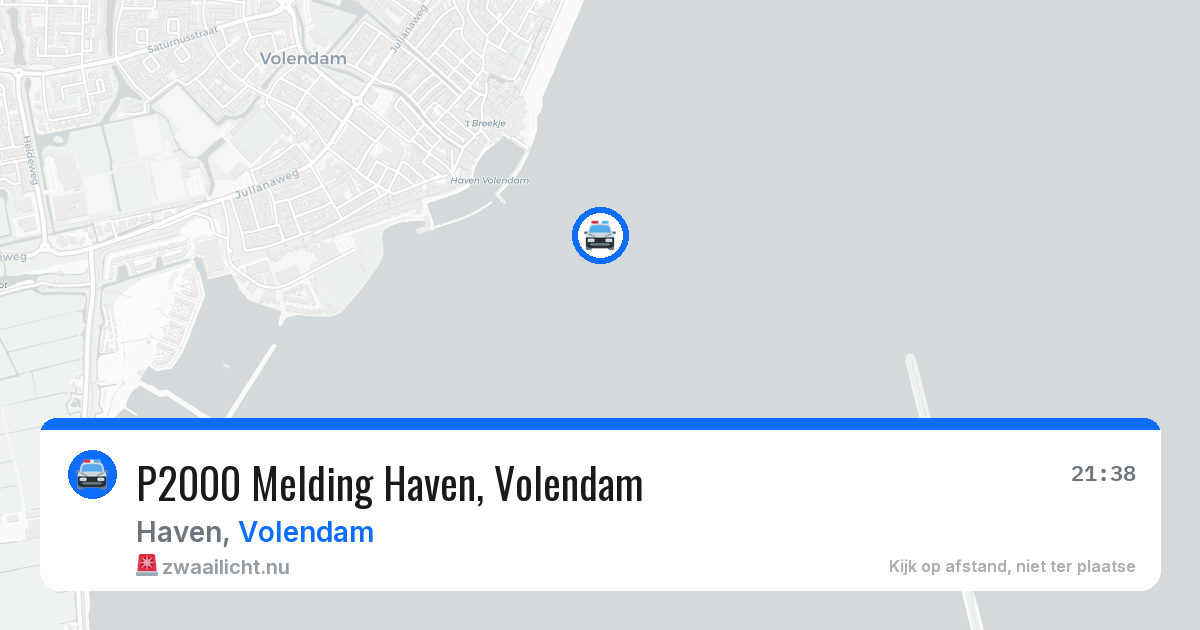 P2000 Melding Haven, Volendam — 3 jun 2026