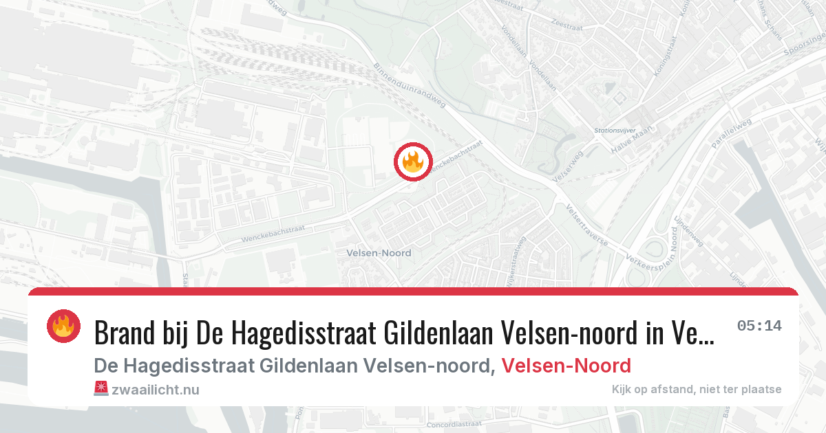 Brand bij De Hagedisstraat Gildenlaan Velsen-noord in Velsen-Noord — 26 mei 2026