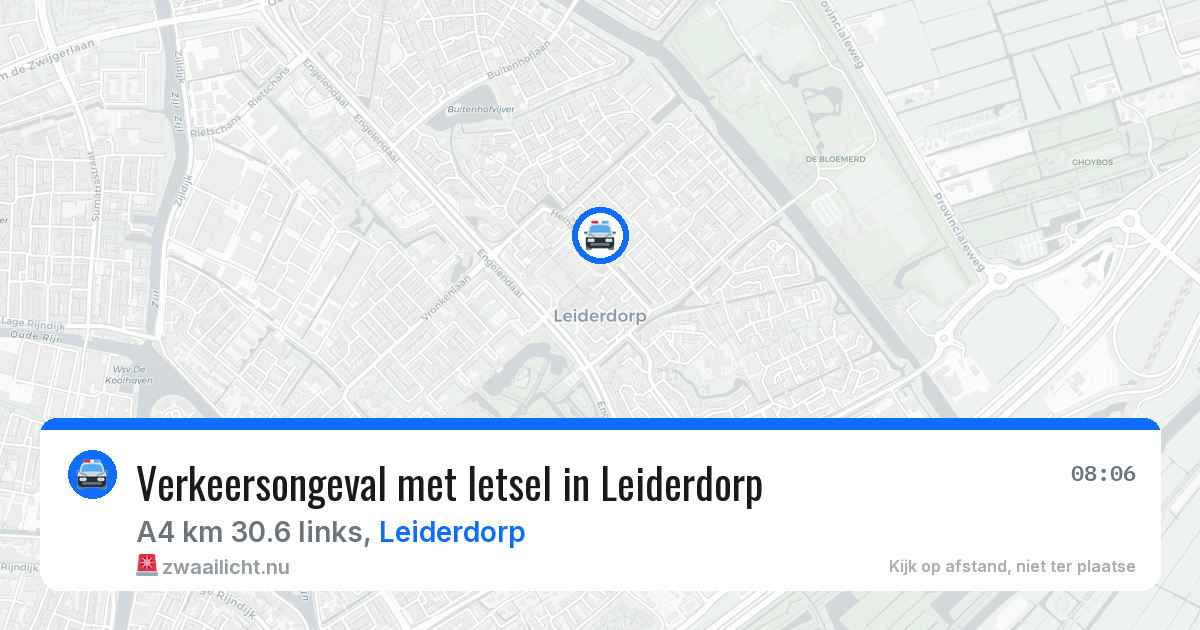 Verkeersongeval met letsel in Leiderdorp — 17 mrt 2026