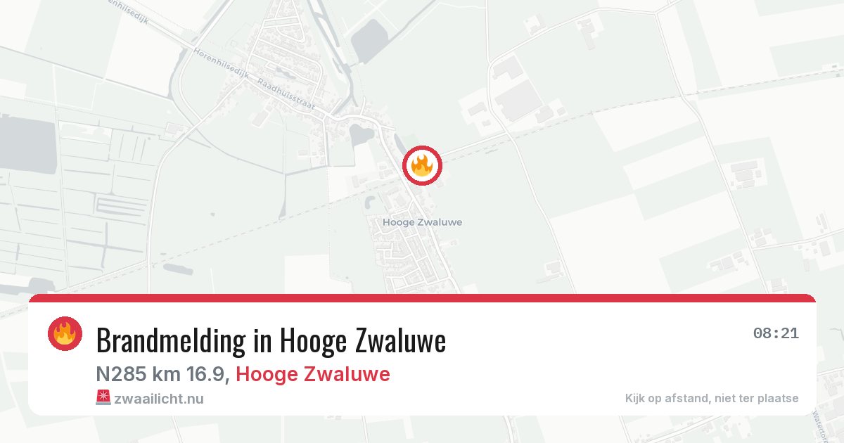 Brandmelding in Hooge Zwaluwe — 14 jul 2026