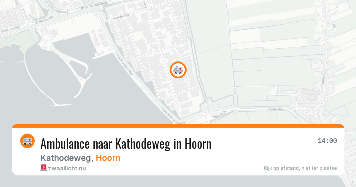 Ambulance naar Kathodeweg in Hoorn — 21 mei 2026