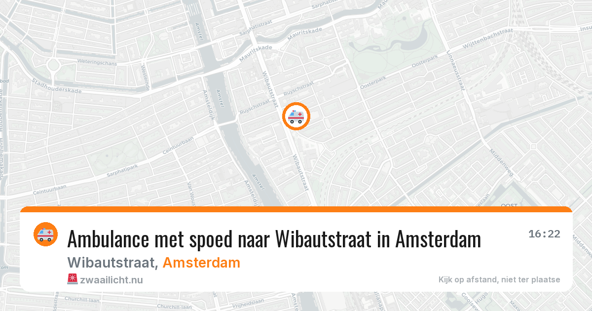 Ambulance met spoed naar Wibautstraat in Amsterdam — 26 mei 2026