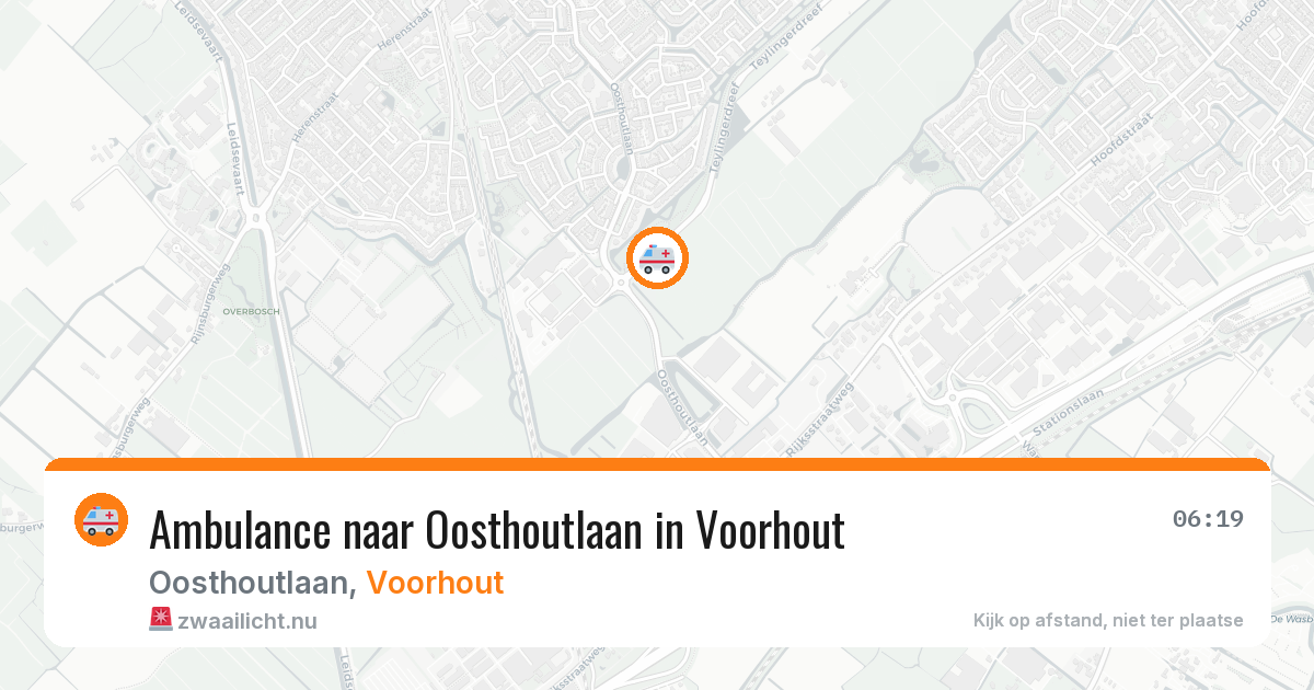 Ambulance naar Oosthoutlaan in Voorhout — 12 mrt 2026