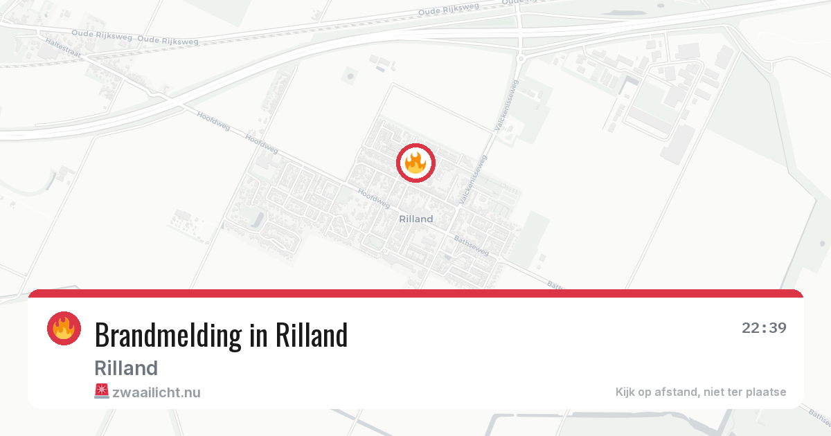 Brandmelding in Rilland — 9 apr 2026