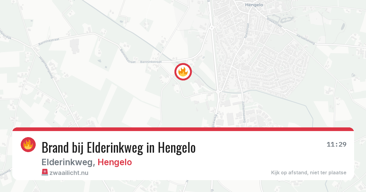 Brand bij Elderinkweg in Hengelo — 21 jul 2026