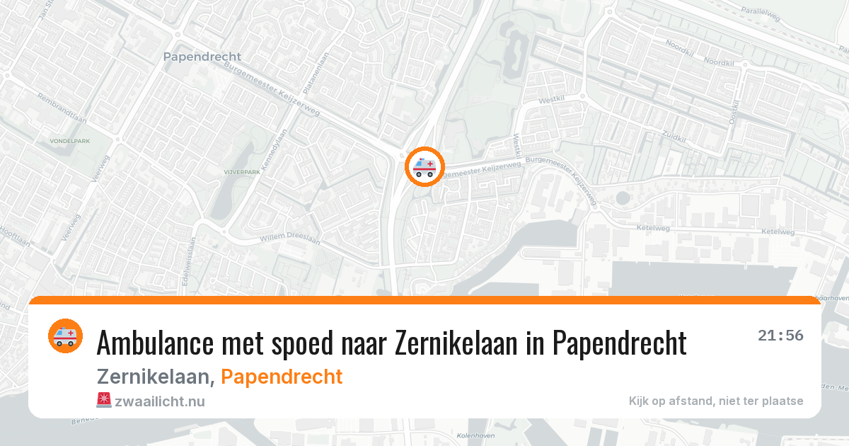 Ambulance met spoed naar Zernikelaan in Papendrecht — 20 jan 2026
