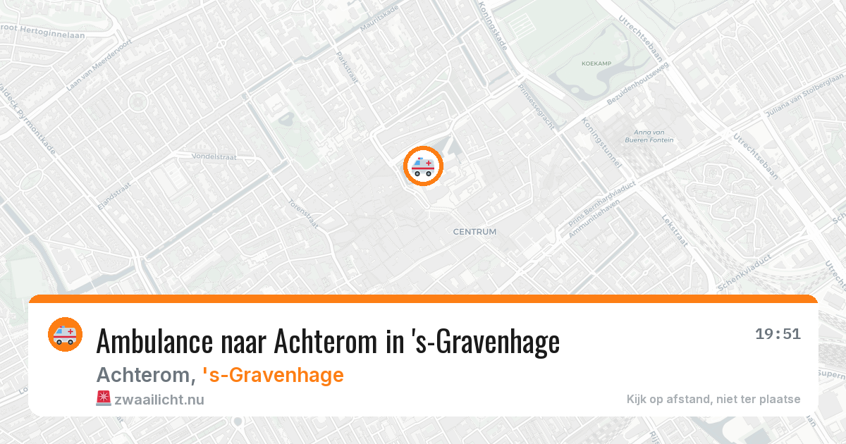 Ambulance naar Achterom in 's-Gravenhage — 14 jul 2026