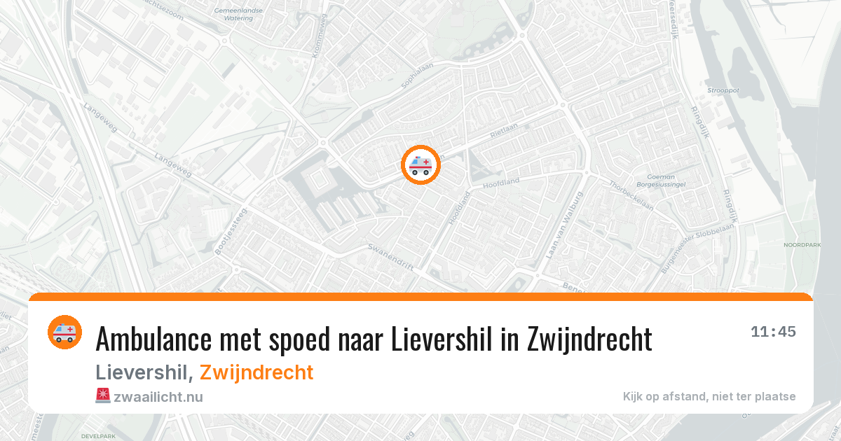 Ambulance met spoed naar Lievershil in Zwijndrecht — 5 mei 2026