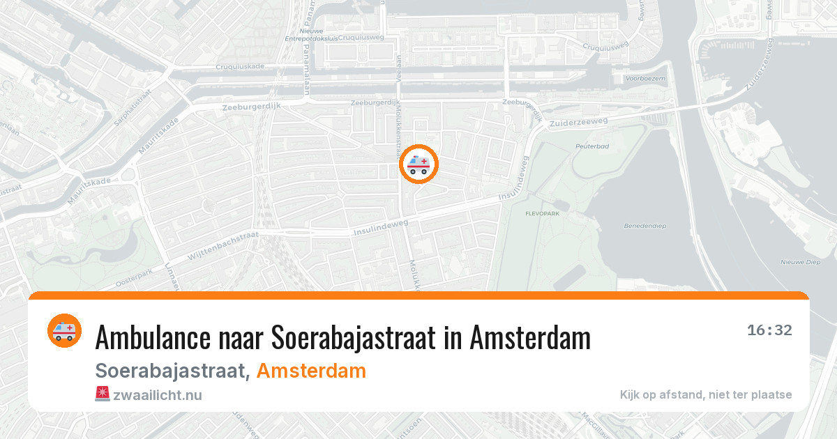 Ambulance naar Soerabajastraat in Amsterdam — 26 mei 2026
