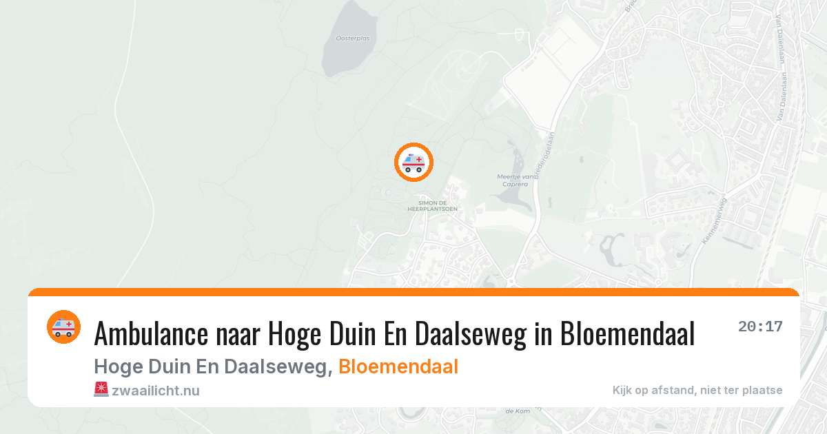 Ambulance naar Hoge Duin En Daalseweg in Bloemendaal — 13 mei 2026