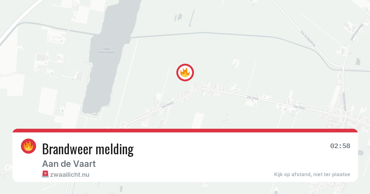 Brandweer melding — 23 feb 2026