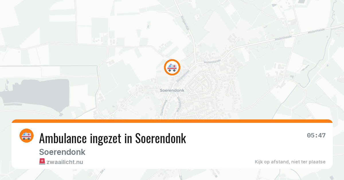 Ambulance ingezet in Soerendonk — 25 jul 2026