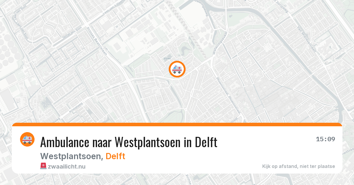 Ambulance naar Westplantsoen in Delft — 5 jun 2026