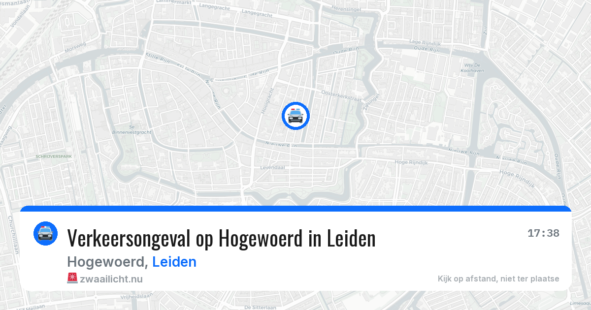 Verkeersongeval op Hogewoerd in Leiden — 5 jun 2026