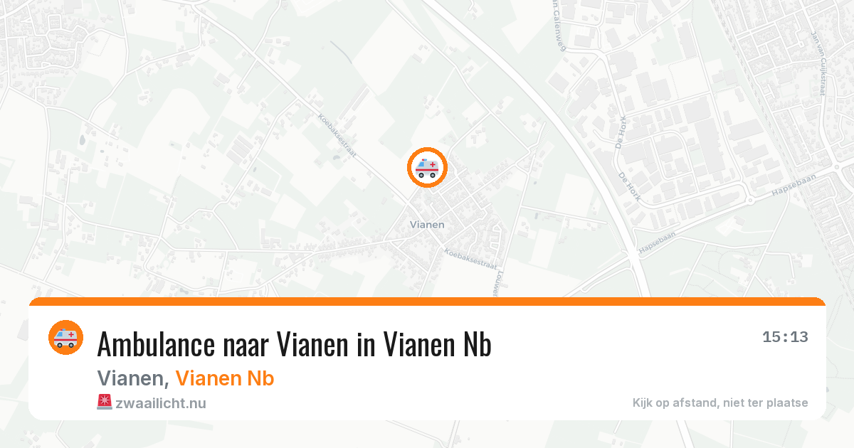 Ambulance naar Vianen in Vianen Nb — 19 mei 2026