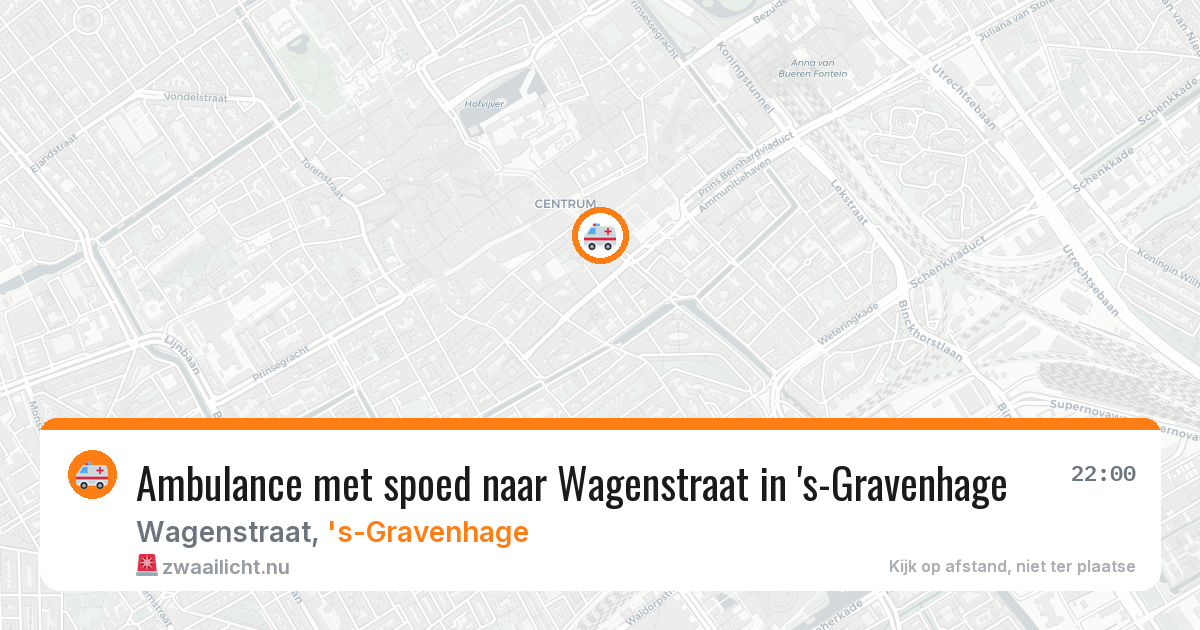 Ambulance met spoed naar Wagenstraat in 's-Gravenhage — 10 apr 2026