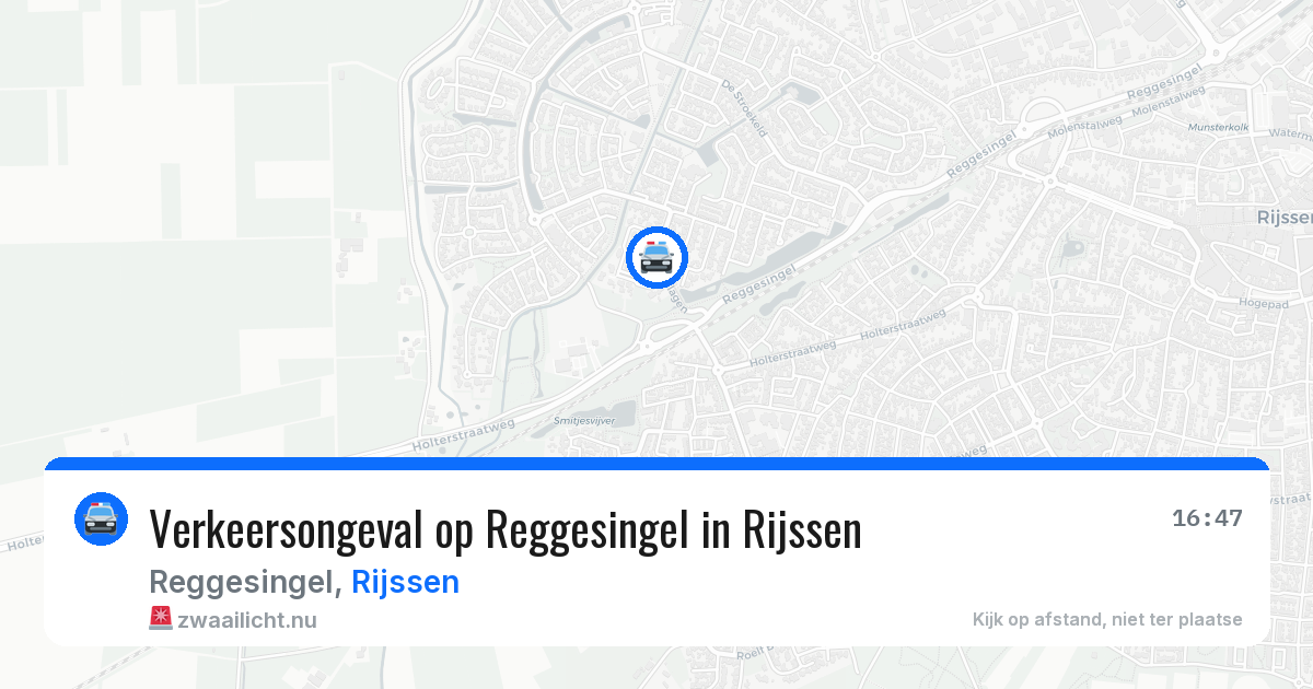 Verkeersongeval op Reggesingel in Rijssen — 4 mei 2026