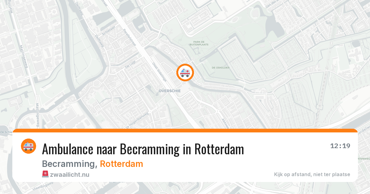 Ambulance naar Becramming in Rotterdam — 16 jul 2026