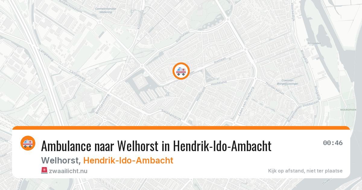 Ambulance naar Welhorst in Hendrik-Ido-Ambacht — 4 apr 2026