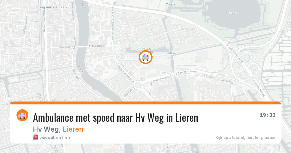 Ambulance met spoed naar Hv Weg in Lieren — 7 jul 2026