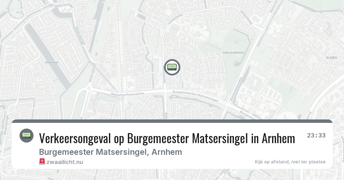 Verkeersongeval op Burgemeester Matsersingel in Arnhem — 15 jul 2026