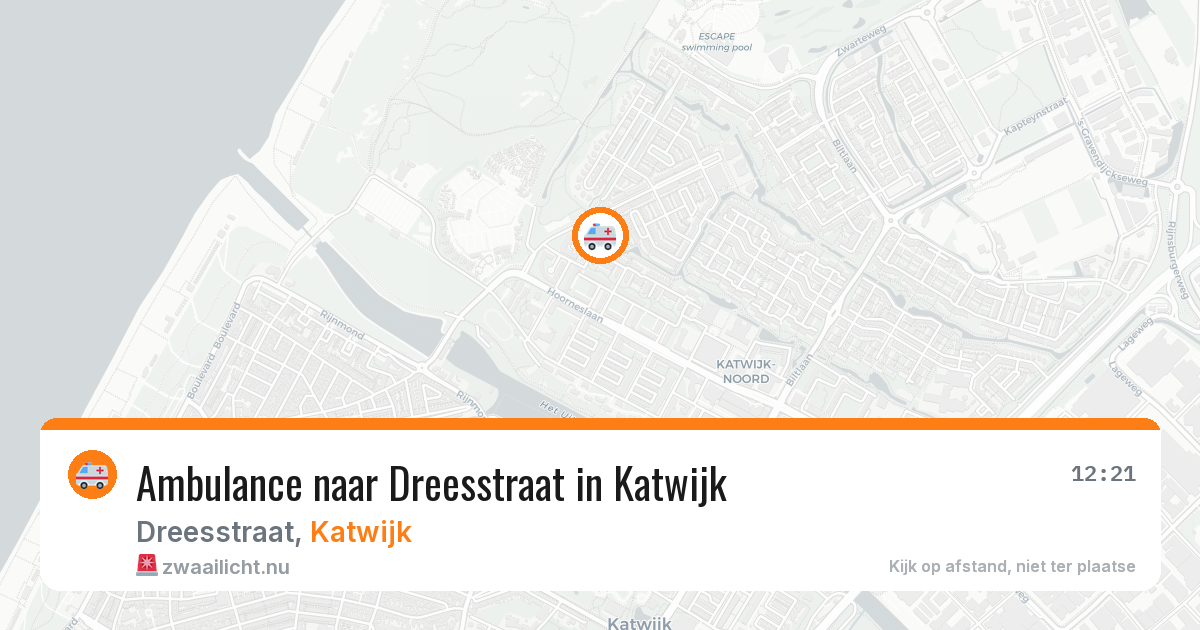 Ambulance naar Dreesstraat in Katwijk — 26 jul 2026