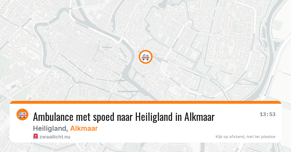 Ambulance met spoed naar Heiligland in Alkmaar — 11 jul 2026
