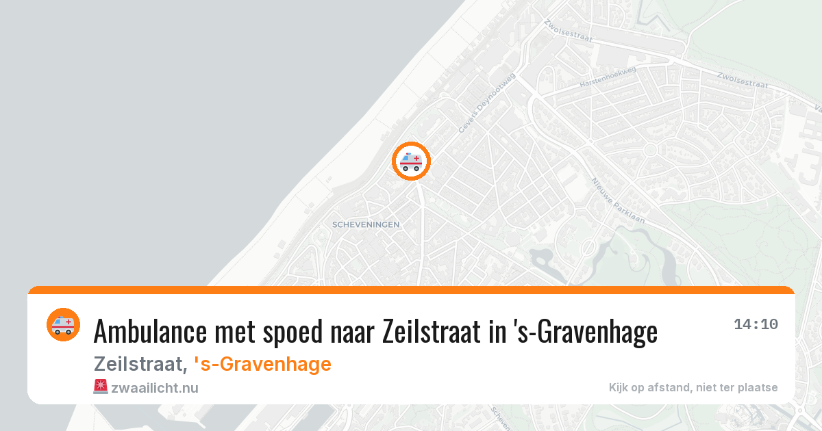 Ambulance met spoed naar Zeilstraat in 's-Gravenhage — 25 jul 2026