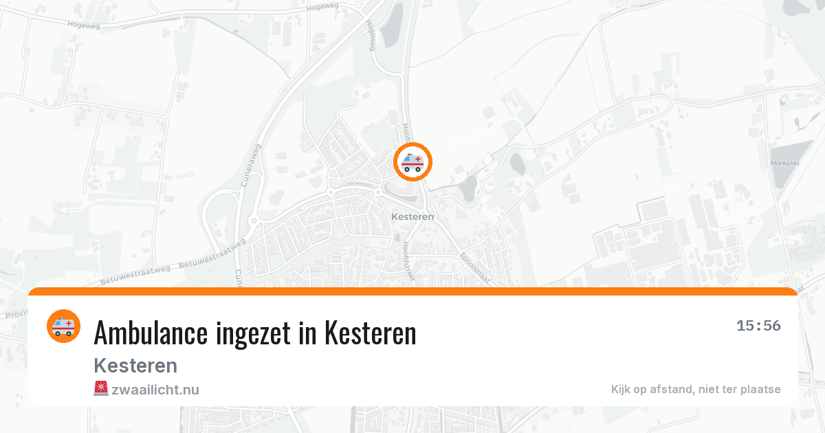 Ambulance ingezet in Kesteren — 9 jul 2026