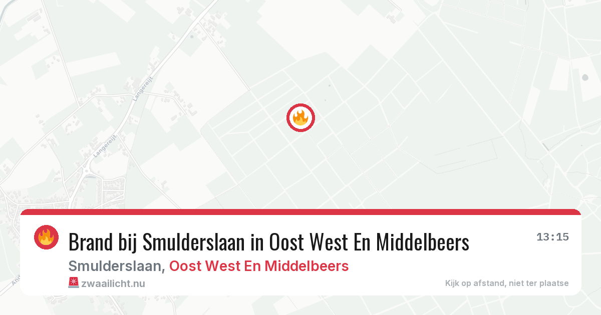 Brand bij Smulderslaan in Oost West En Middelbeers — 27 apr 2026