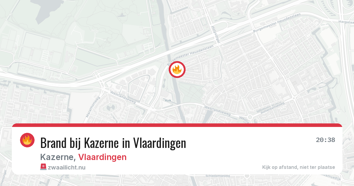 Brand bij Kazerne in Vlaardingen — 10 jul 2026
