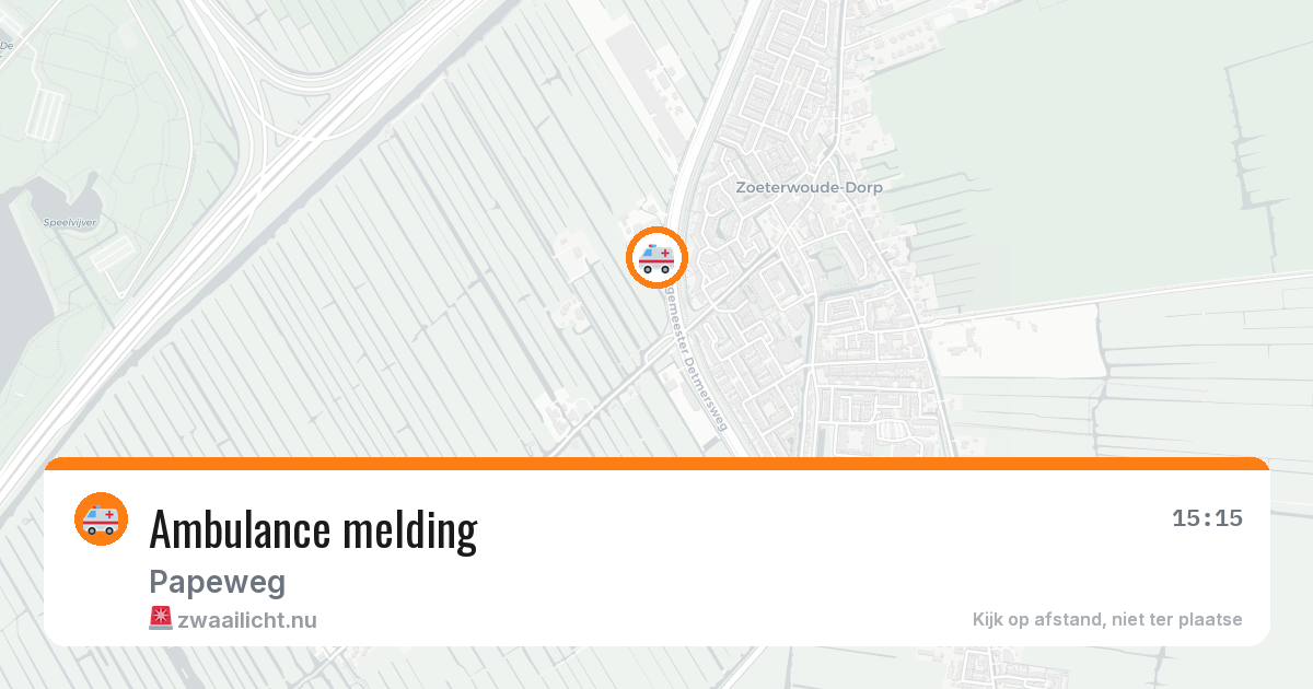 Ambulance melding — 16 jul 2026