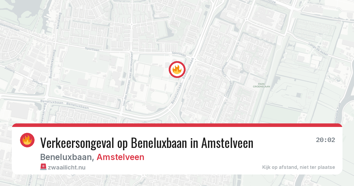 Verkeersongeval op Beneluxbaan in Amstelveen — 4 jun 2026