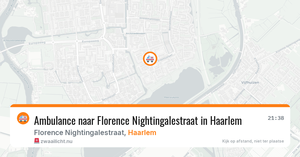 Ambulance naar Florence Nightingalestraat in Haarlem — 22 jul 2026