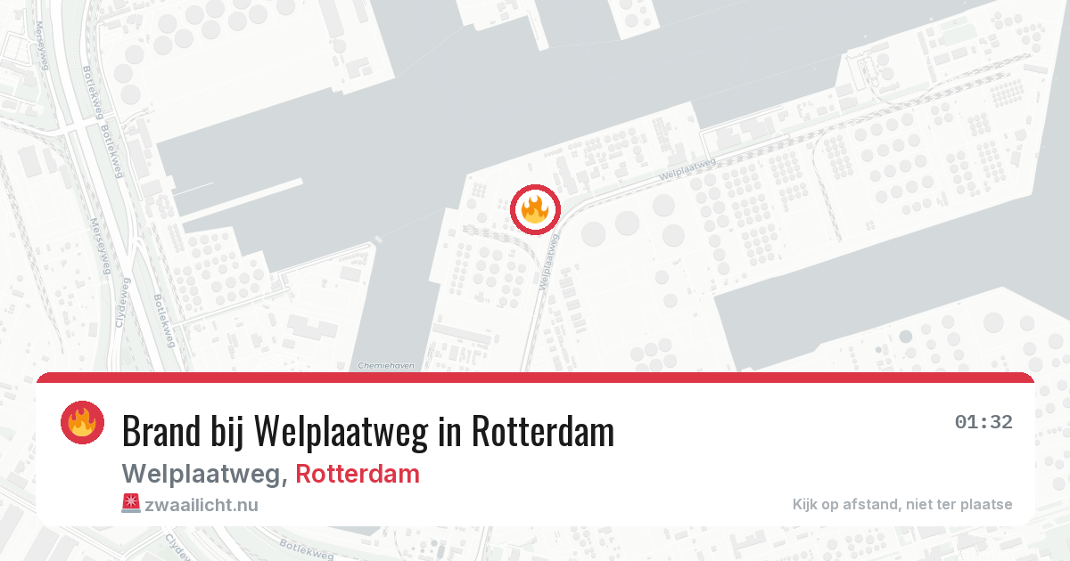 Brand bij Welplaatweg in Rotterdam — 23 jul 2026