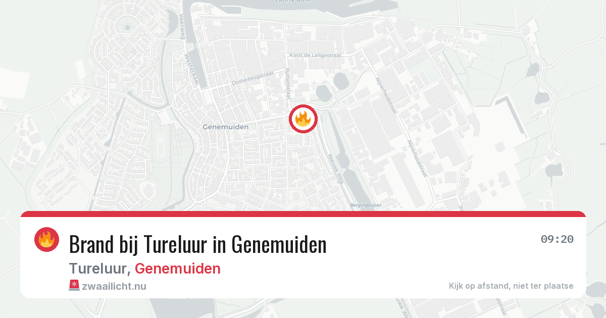 Brand bij Tureluur in Genemuiden — 23 jul 2026