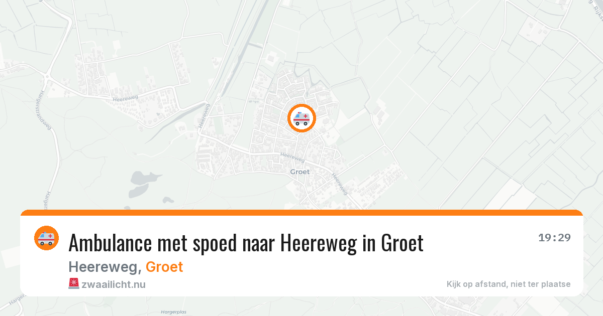 Ambulance met spoed naar Heereweg in Groet — 18 mrt 2026