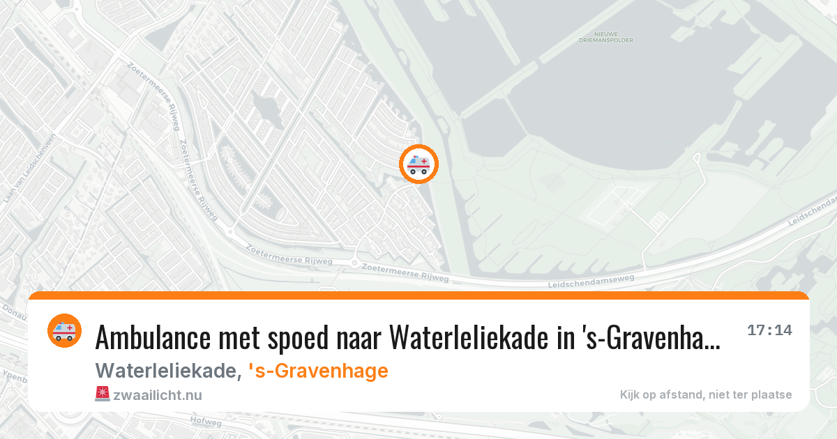 Ambulance met spoed naar Waterleliekade in 's-Gravenhage — 21 jul 2026