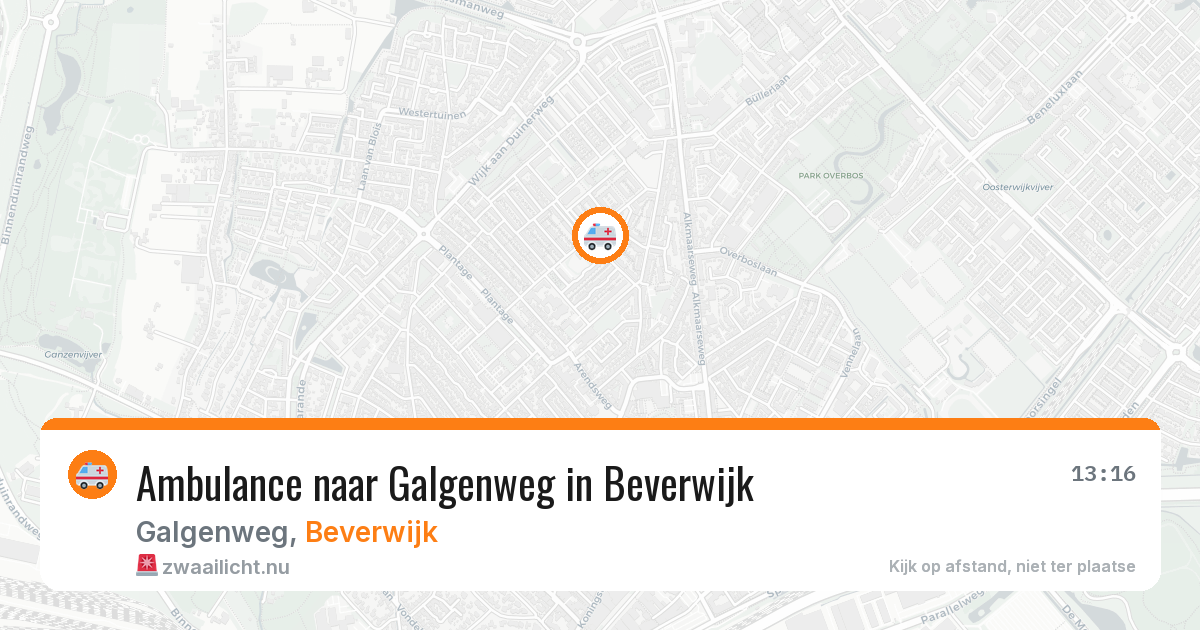 Ambulance naar Galgenweg in Beverwijk — 14 jul 2026