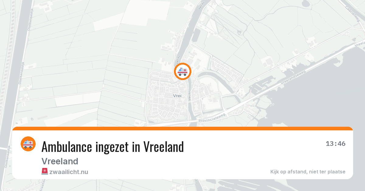 Ambulance ingezet in Vreeland — 1 apr 2026