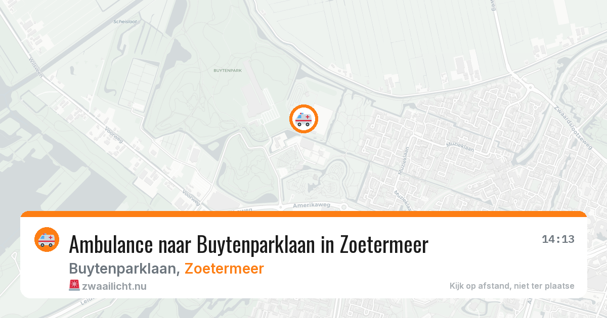 Ambulance naar Buytenparklaan in Zoetermeer — 19 jul 2026
