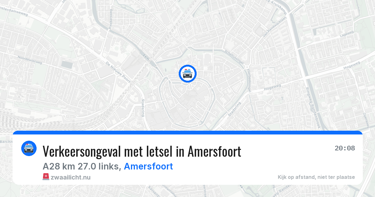 Verkeersongeval met letsel in Amersfoort — 30 mrt 2026