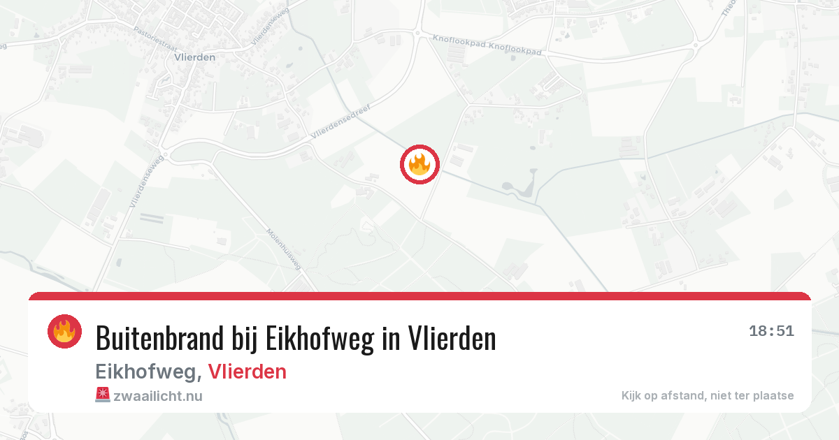 Buitenbrand bij Eikhofweg in Vlierden — 29 apr 2026