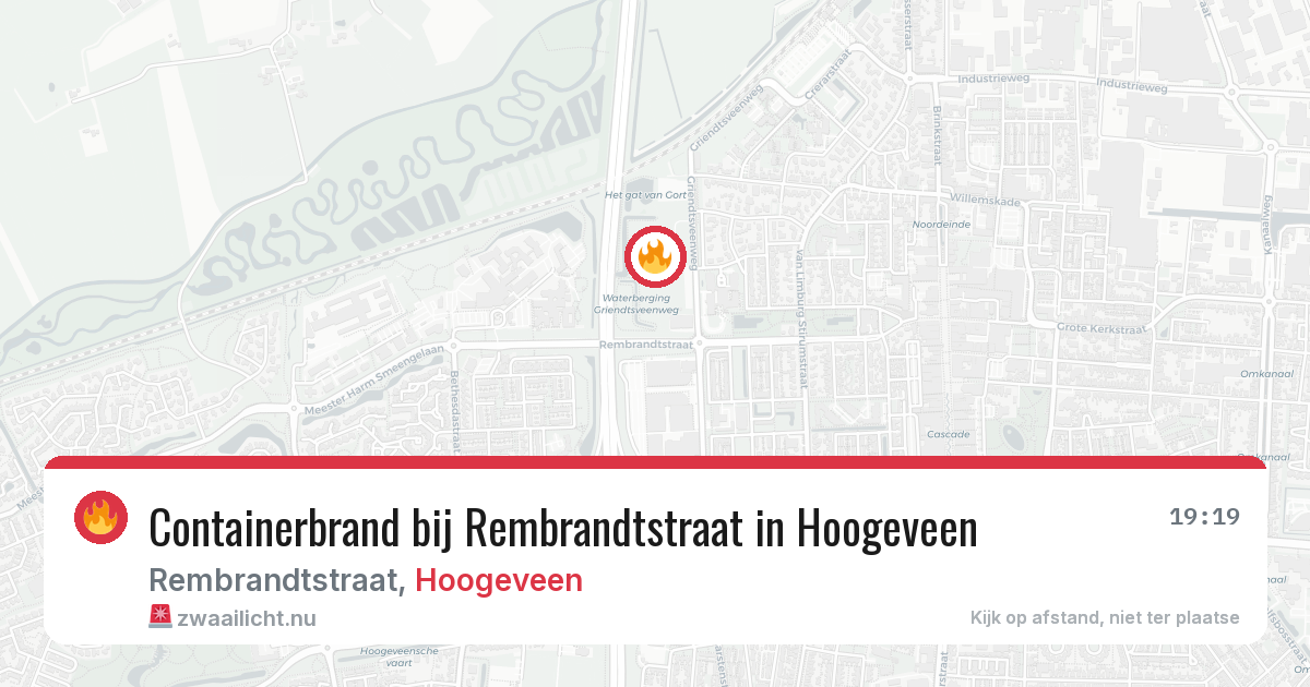 Containerbrand bij Rembrandtstraat in Hoogeveen — 11 mei 2026