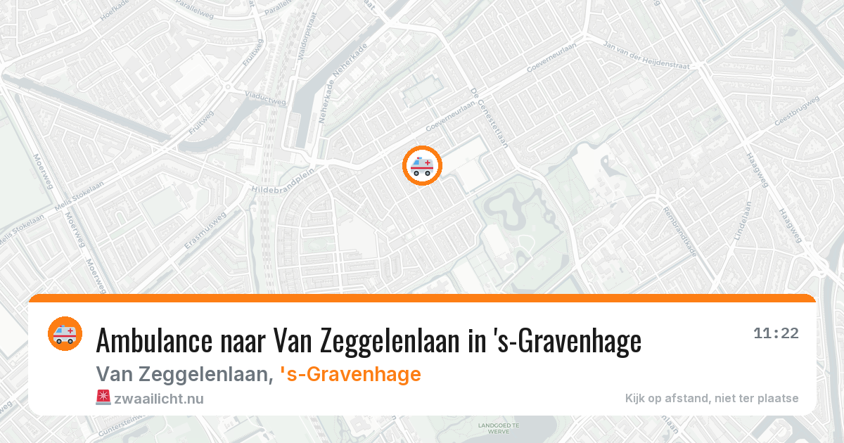 Ambulance naar Van Zeggelenlaan in 's-Gravenhage — 20 mei 2026