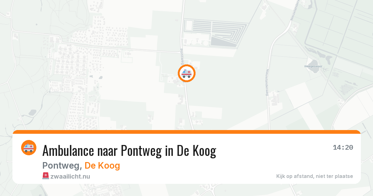 Ambulance naar Pontweg in De Koog — 11 jul 2026