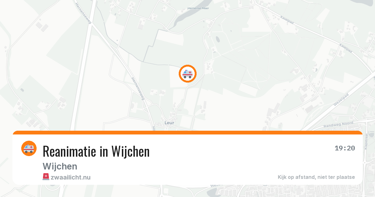 Reanimatie in Wijchen — 26 jul 2026