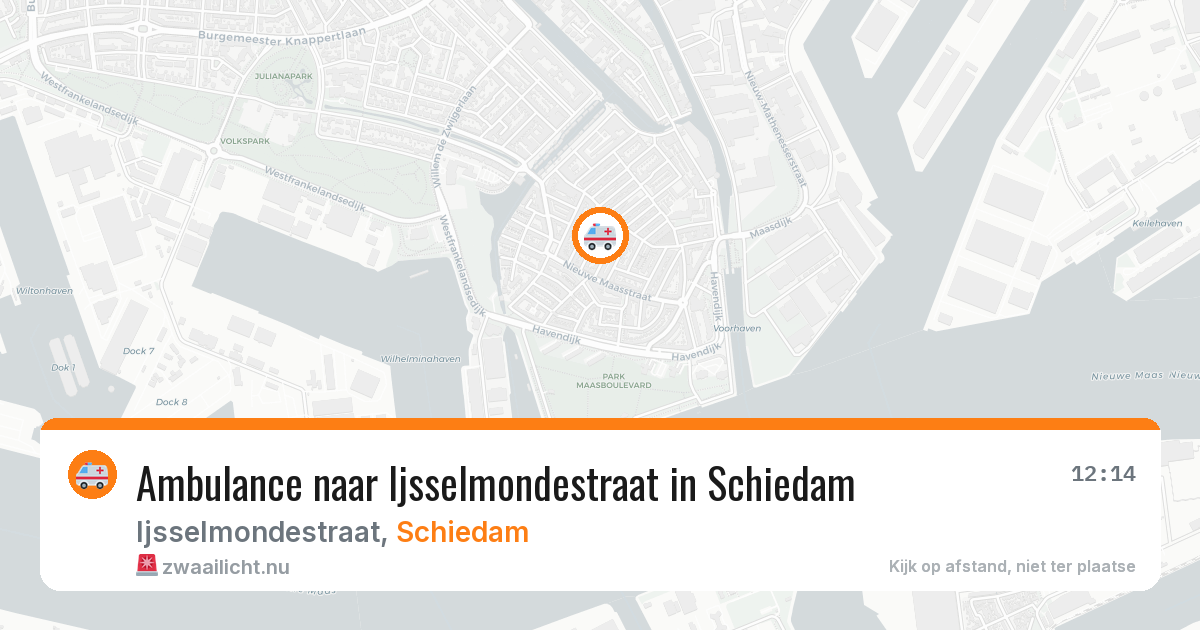 Ambulance naar Ijsselmondestraat in Schiedam — 20 jul 2026