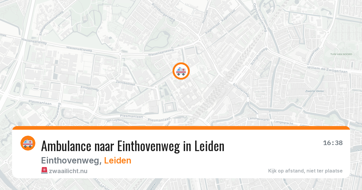 Ambulance naar Einthovenweg in Leiden — 10 jul 2026